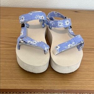Teva Blue Floral Women's Sandals